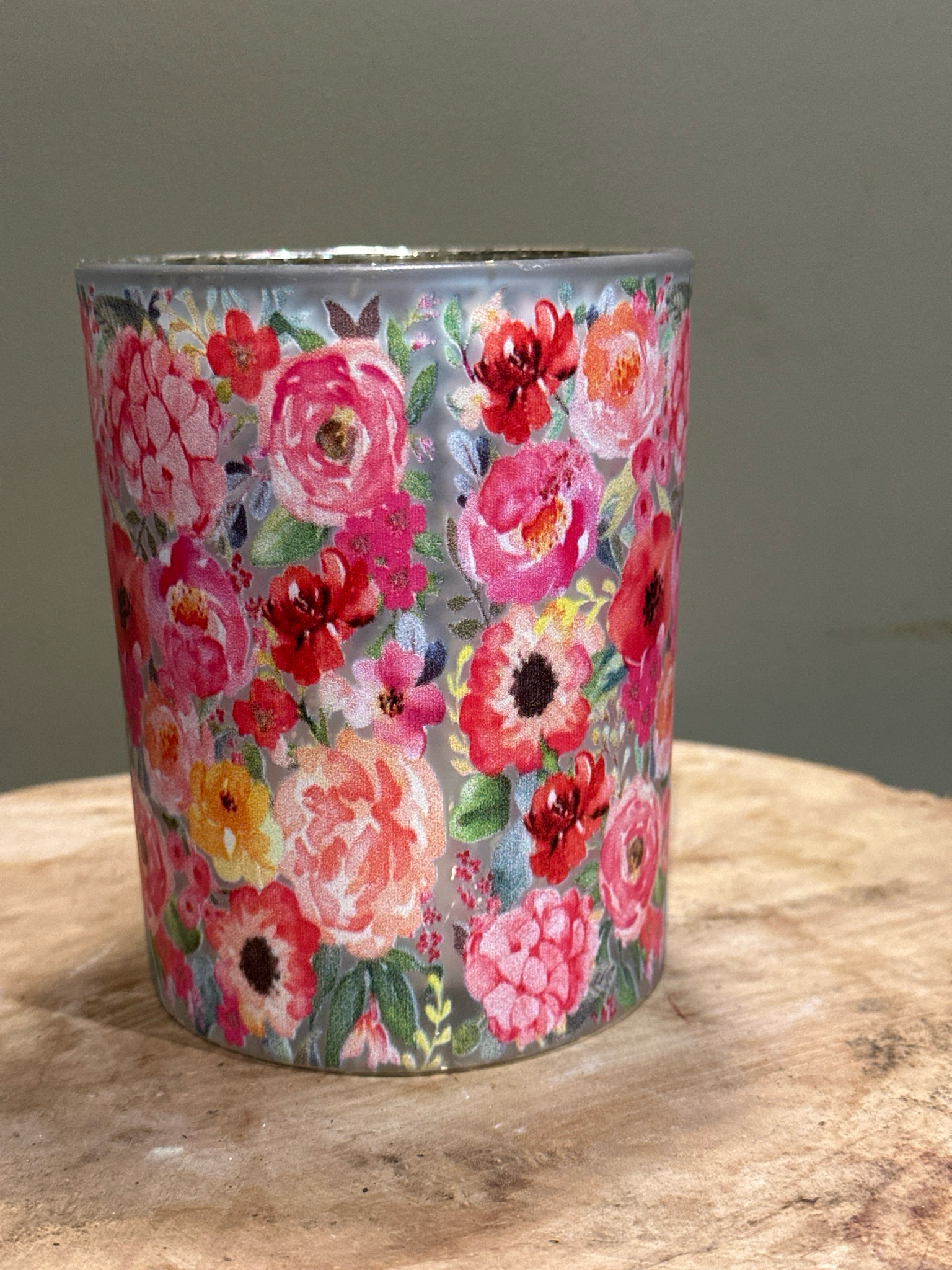 Bloemenpracht windlicht xl