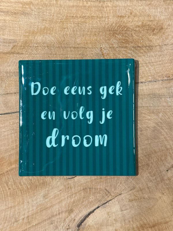 Doe eens gek en volg je droom