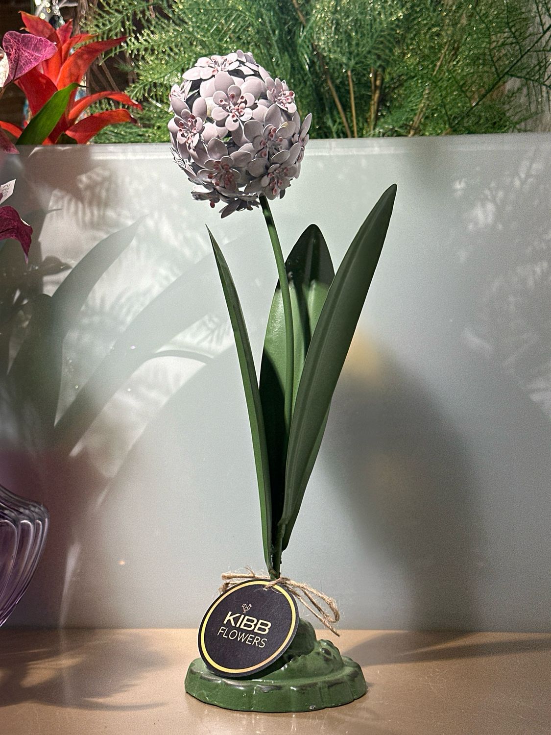 Ijzeren deco bloem