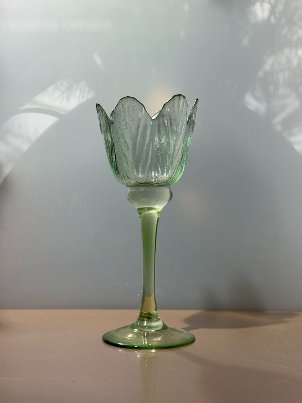Tulpen windlicht groen