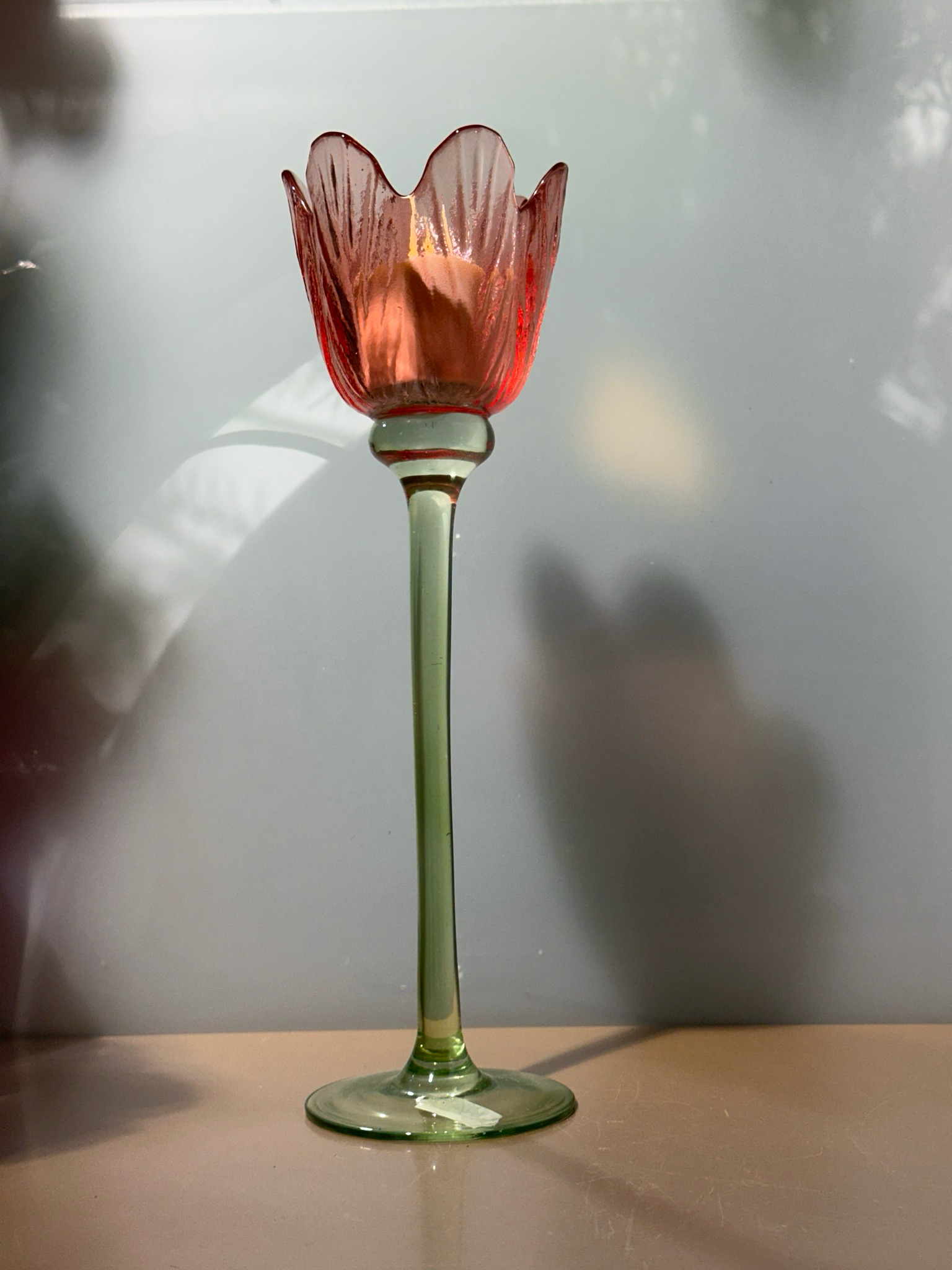 Tulpen Windlicht xl rood