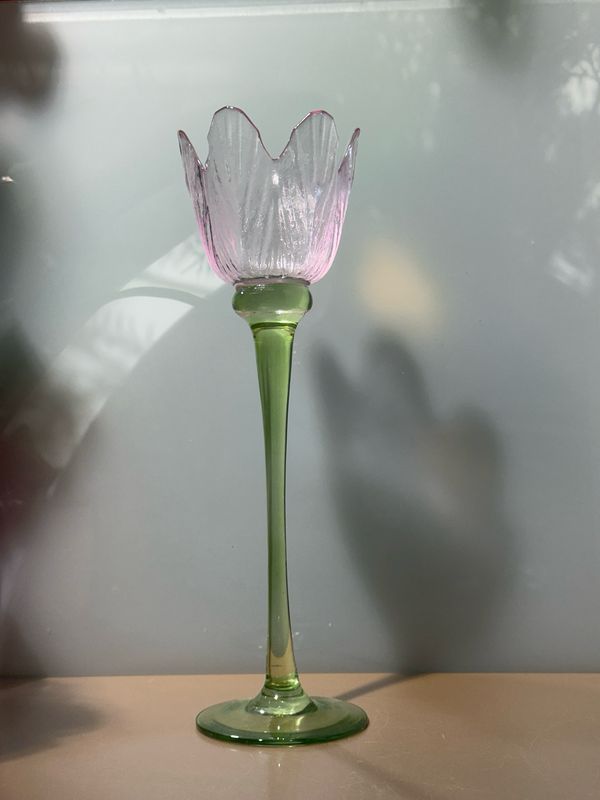 Tulpen Windlicht xl roze