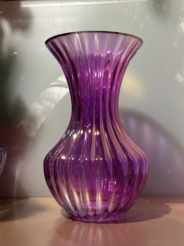 Vaas geribeld XL paars