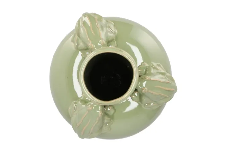 Kikker vaas pistache