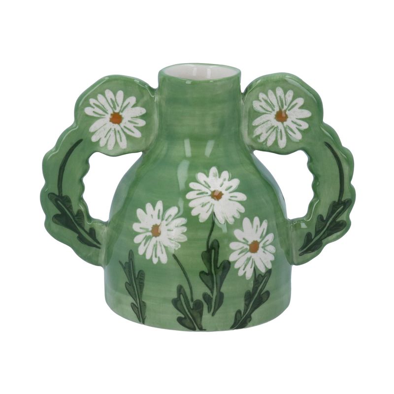 Green wild daisy Vaas
