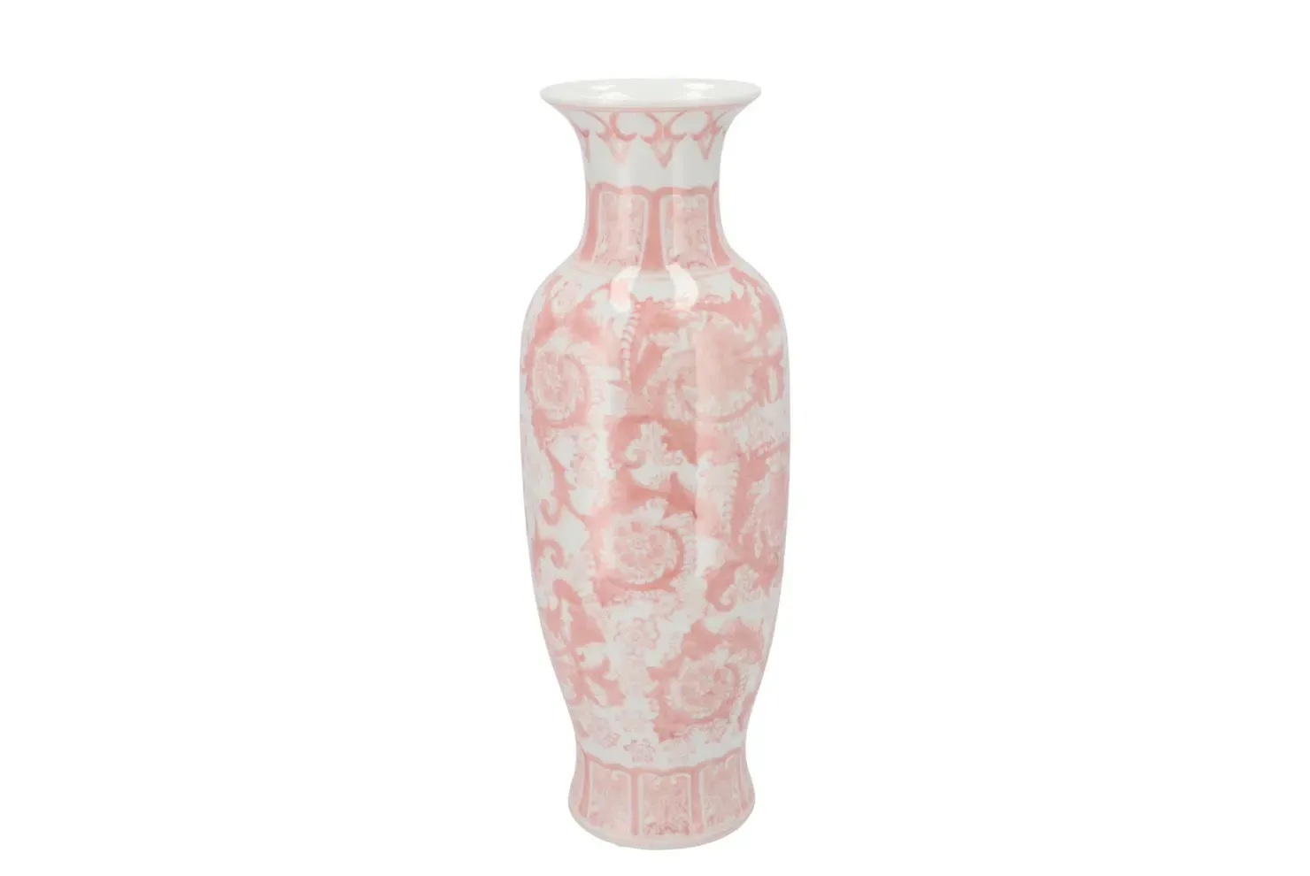 Roze porseleinen vaas