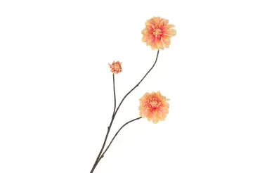 Zijden dahlia tak perzik