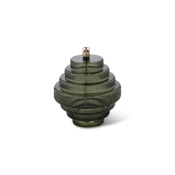 Twin Green brass M olielamp