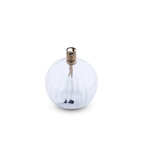 Round Elegant brass S olielamp