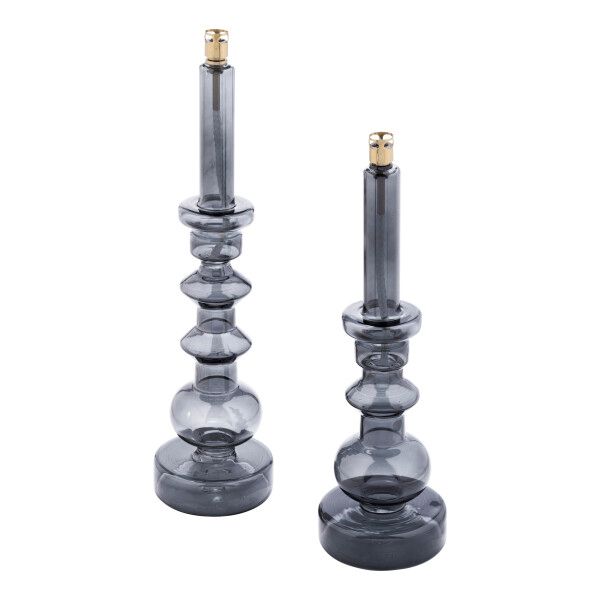 Candleholder Smoked brass M olielamp