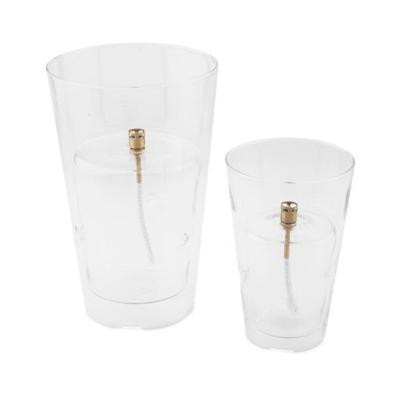 Windshelter Conical Clear brass M olielamp