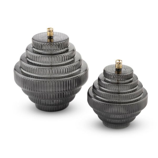 Twin Smoked brass M olielamp
