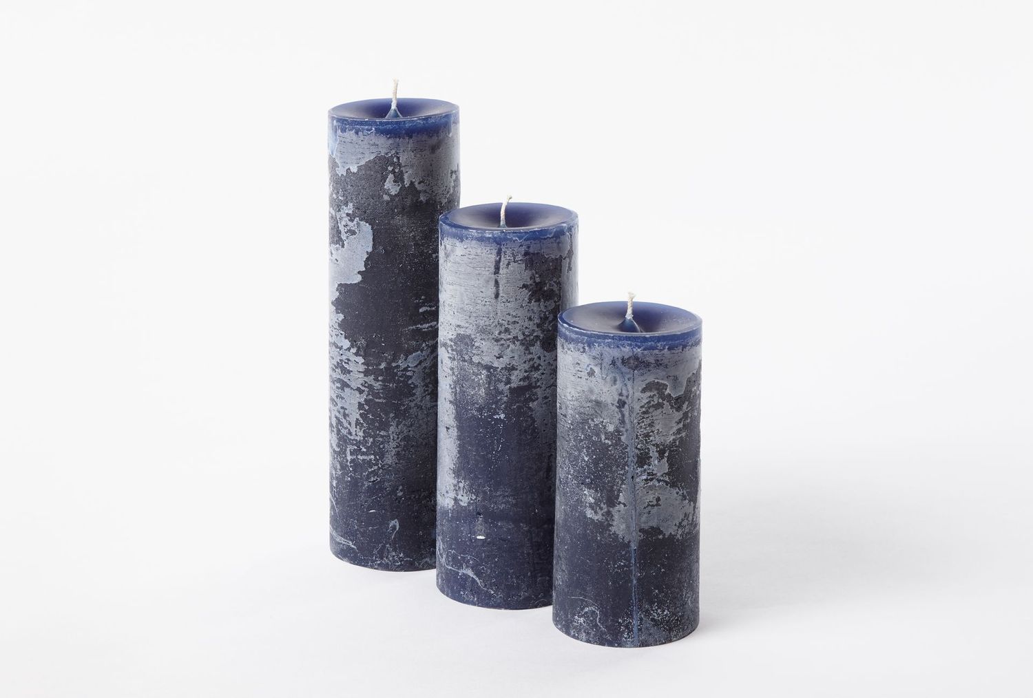 Lotus krul kaars Dark Bleu