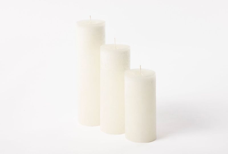 Lotus krul kaars Ivory