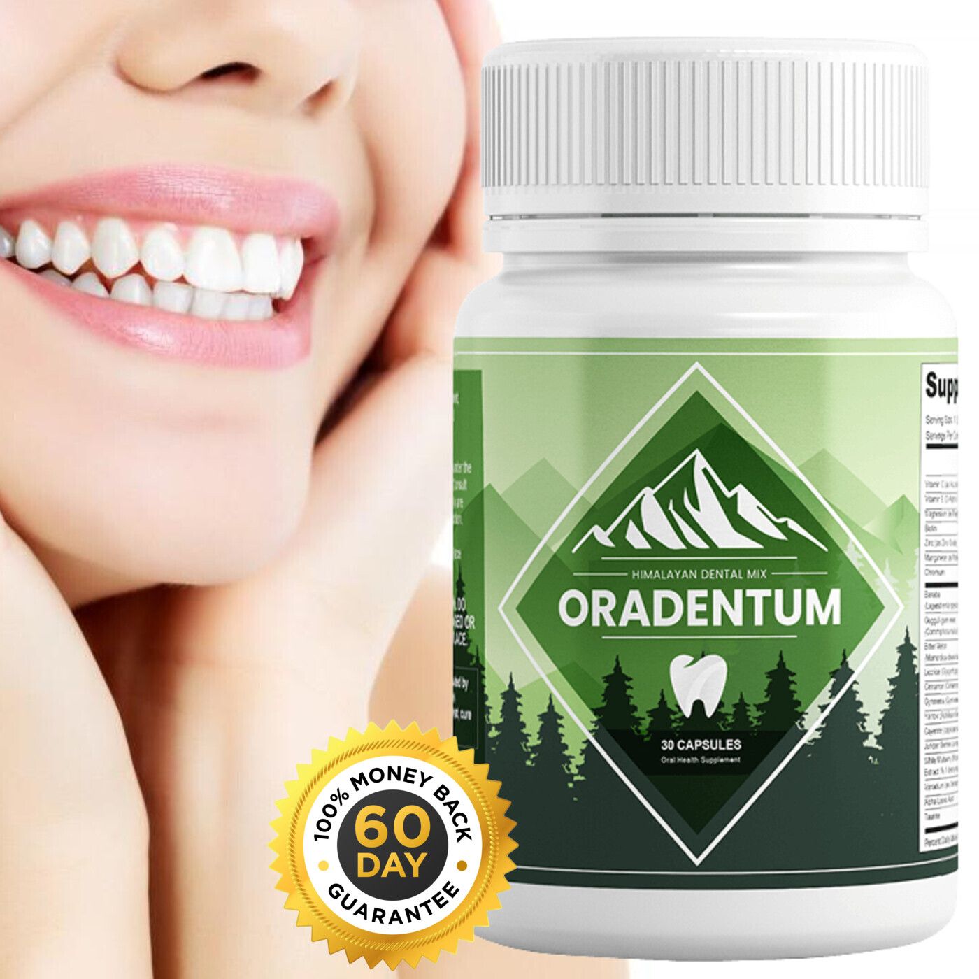 Oradentum [21-in-1 Formula] Himalayan Dental Mix for Natural Oral Health &amp; Stronger Teeth!