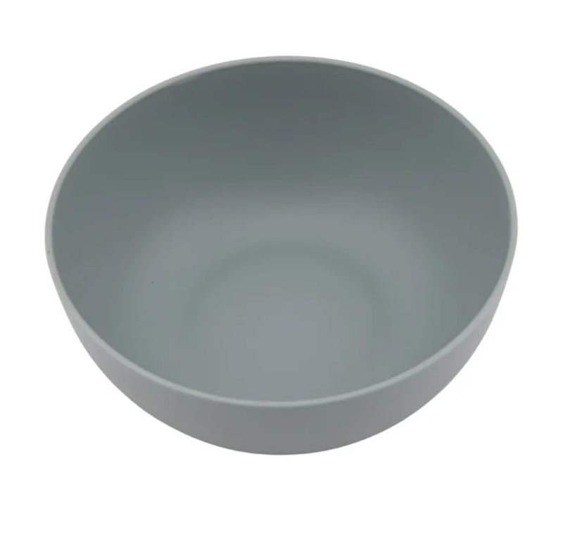 Gray Round Plastic Cereal Bowl, 38-Ounce 24 pieces