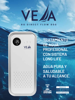 Ósmosis Vela 800GPD Flujo Directo