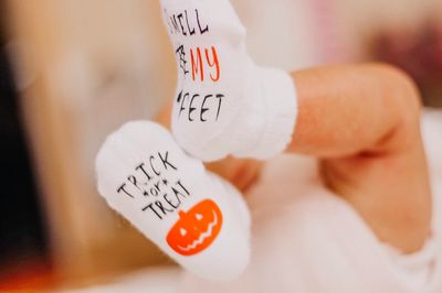 Trick or Treat Smell My Feet Baby Socks