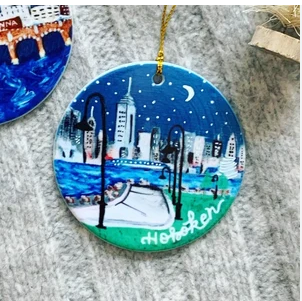 Porcelain Hoboken Ornament - Maxwell Park