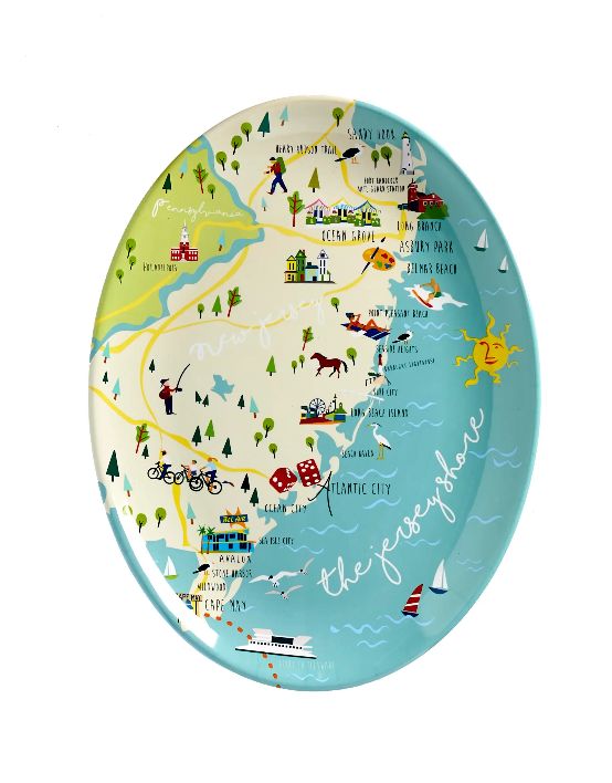 Jersey Shore 16&quot; Melamine Platter