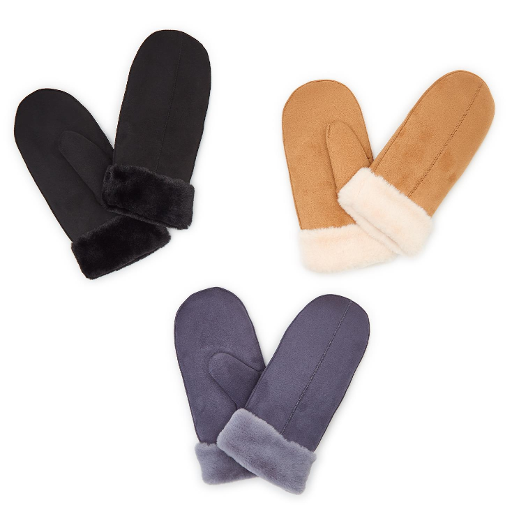 Vegan Suede Mitten