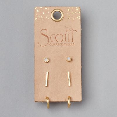 Scarlett Stud Trio - Gold