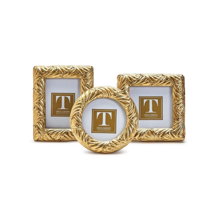 Fanshell Gold Leaf Photo Frames 