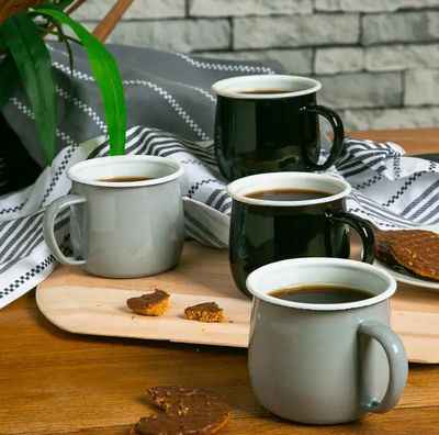 Argon Tableware Enamel Belly Mug 
