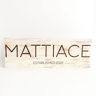 Personalized MDF Sign - Name