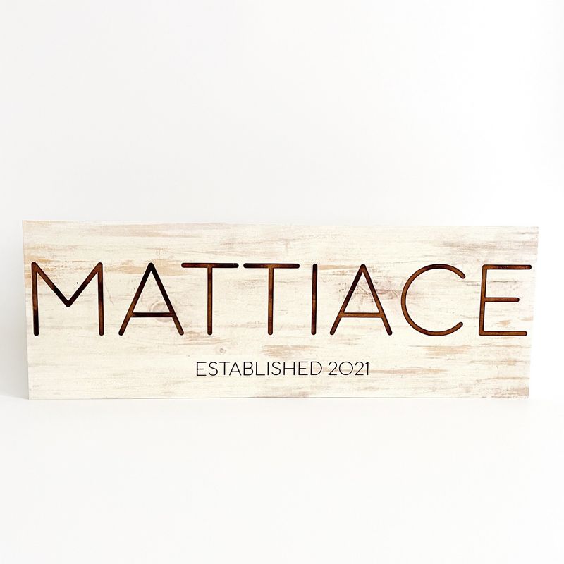 Personalized MDF Sign - Name