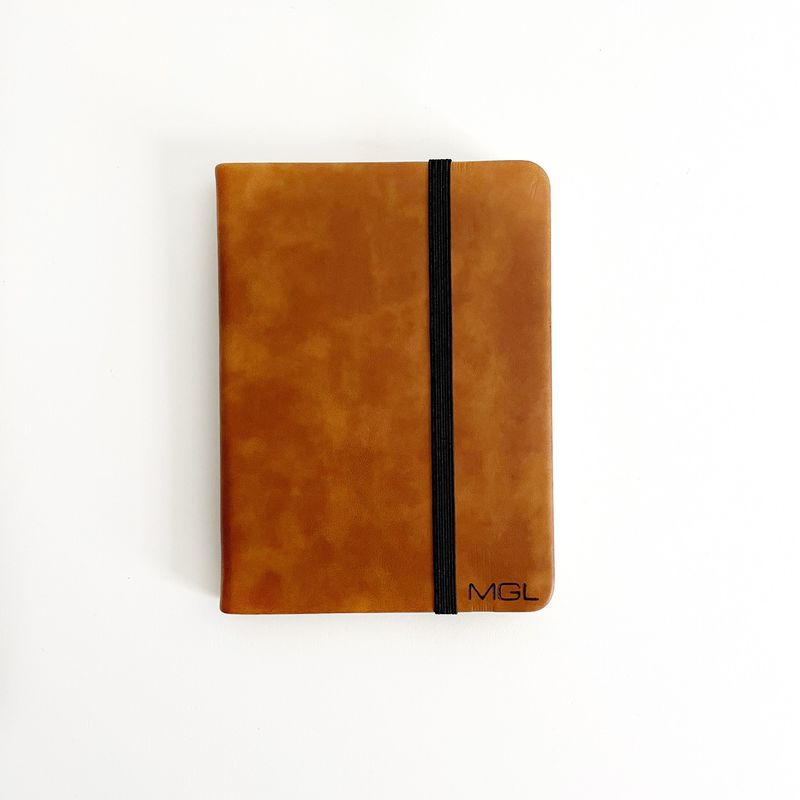 Personalized Notebook - Tan - Small