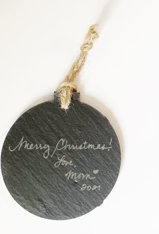 Personalized Ornament - Slate