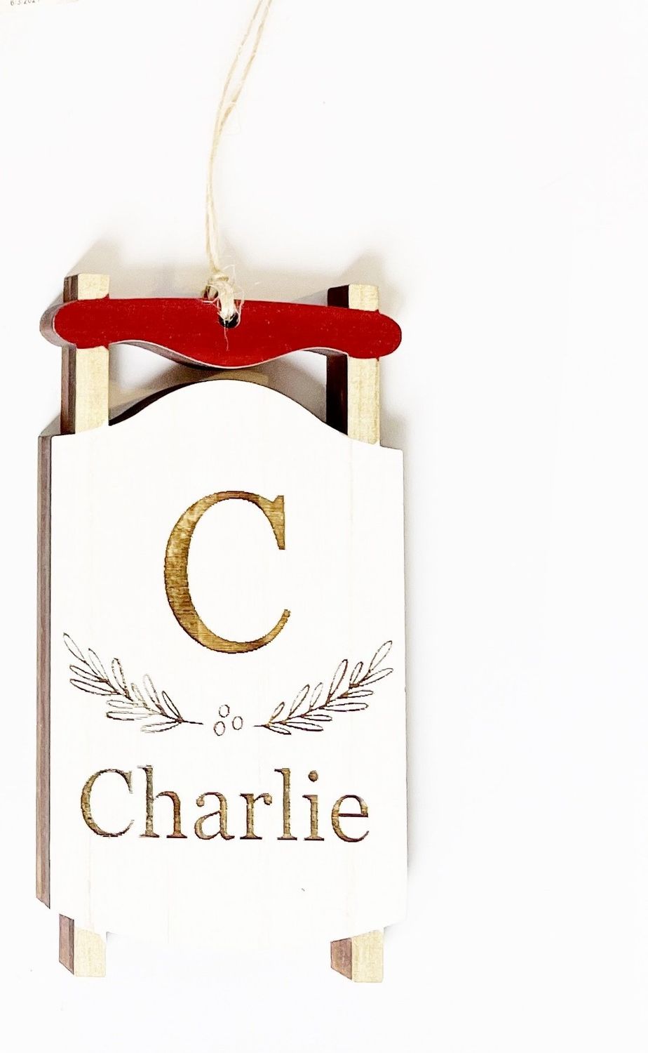 Personalized Sled Ornament