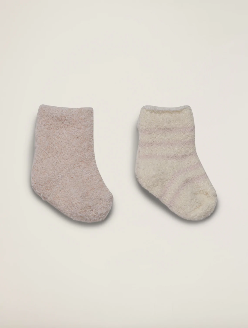 CozyChic 2 Pair Infant Socks - Pink