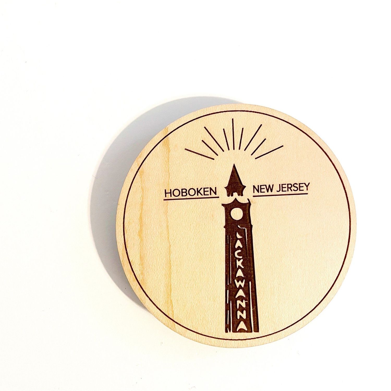 Wooden Hoboken Magnet