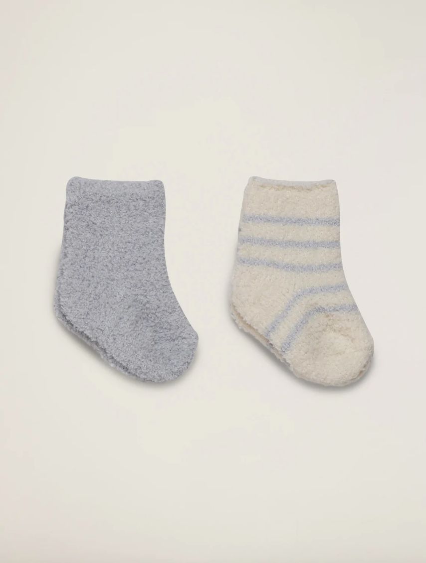 CozyChic 2 Pair Infant Socks - Blue
