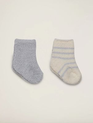CozyChic 2 Pair Infant Socks - Blue
