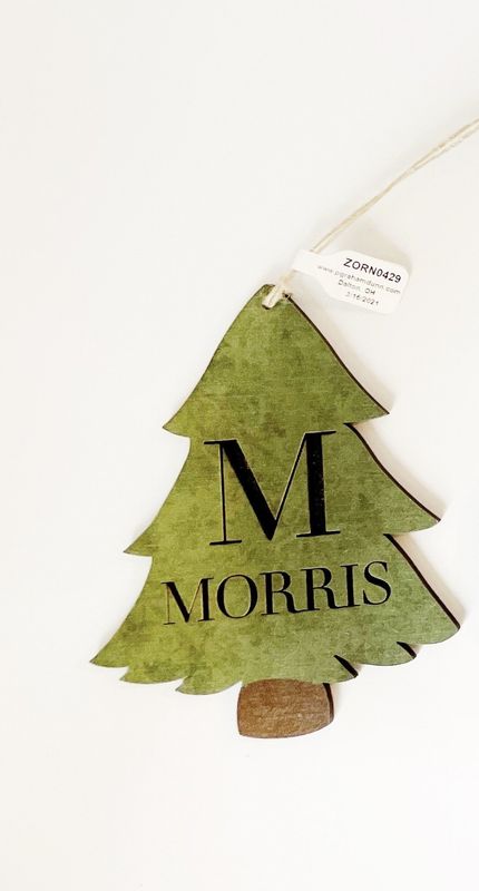 Personalized Tree Ornament