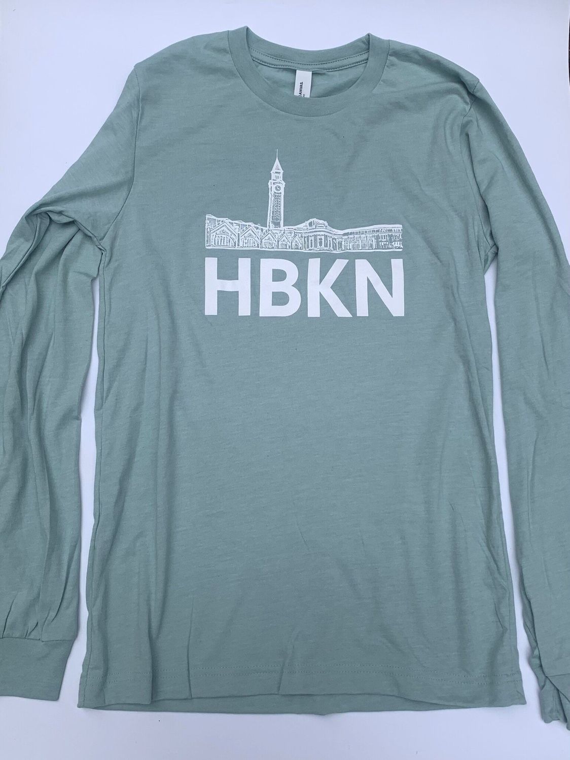 HBKN Long Sleeve Tee, Sage Green