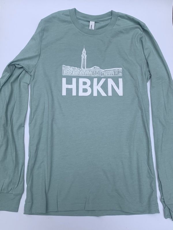HBKN Long Sleeve Tee, Sage Green