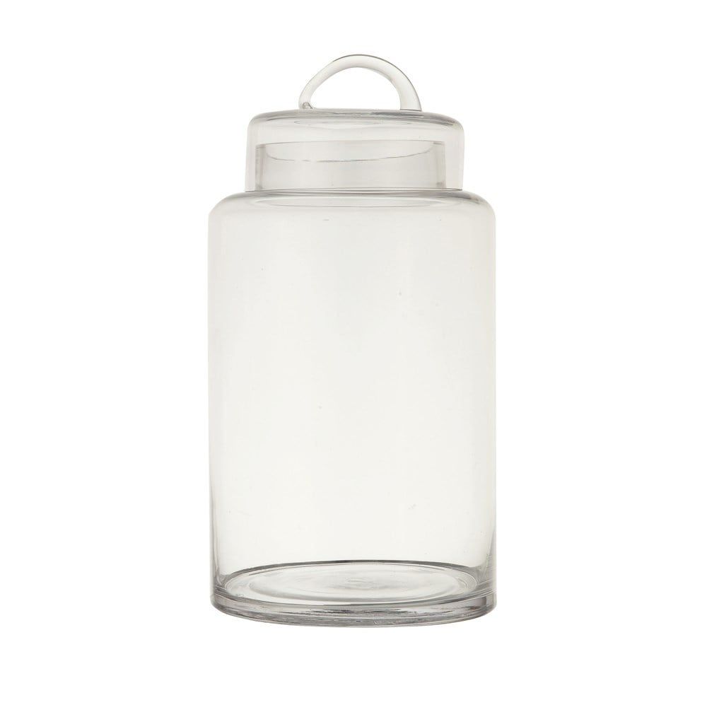 12.75&quot; Glass Container w/ Lid
