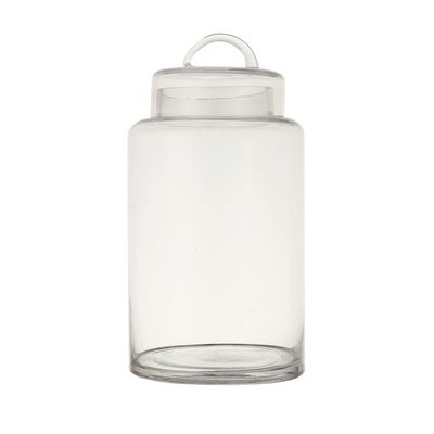 12.75&quot; Glass Container w/ Lid