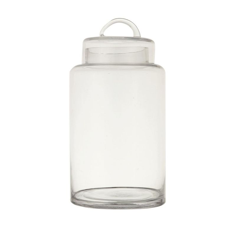12.75&quot; Glass Container w/ Lid