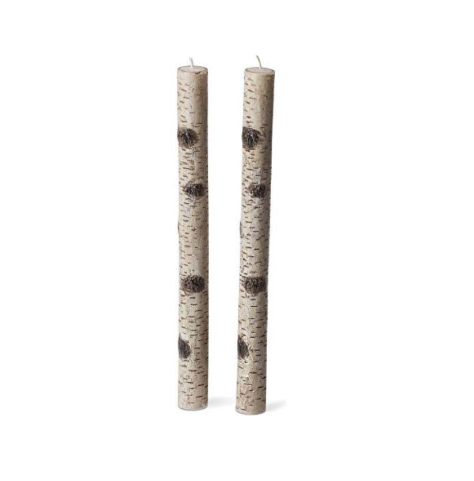 Birch Taper Candle Boxed Set of 2 - 10&quot;