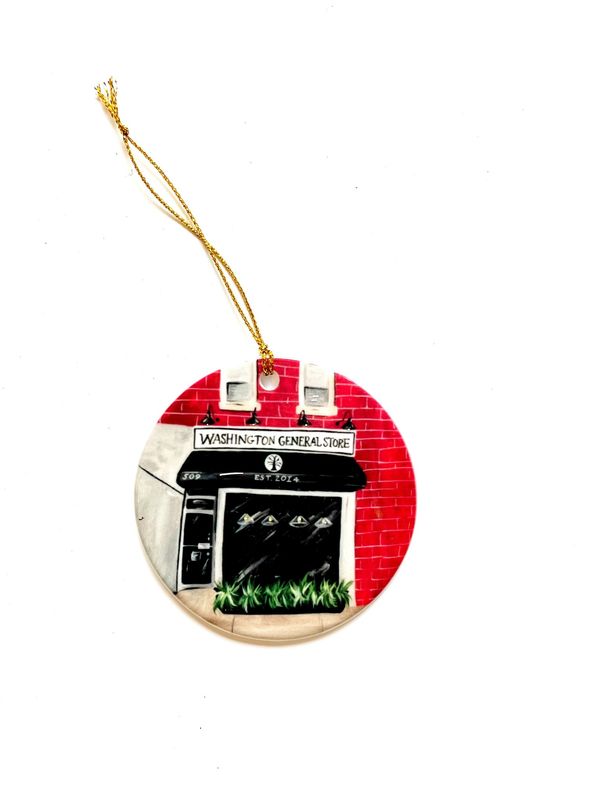 Porcelain Hoboken Ornament - Washington General Store