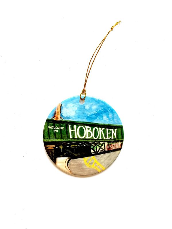 Porcelain Hoboken Ornament - Hoboken Bridge