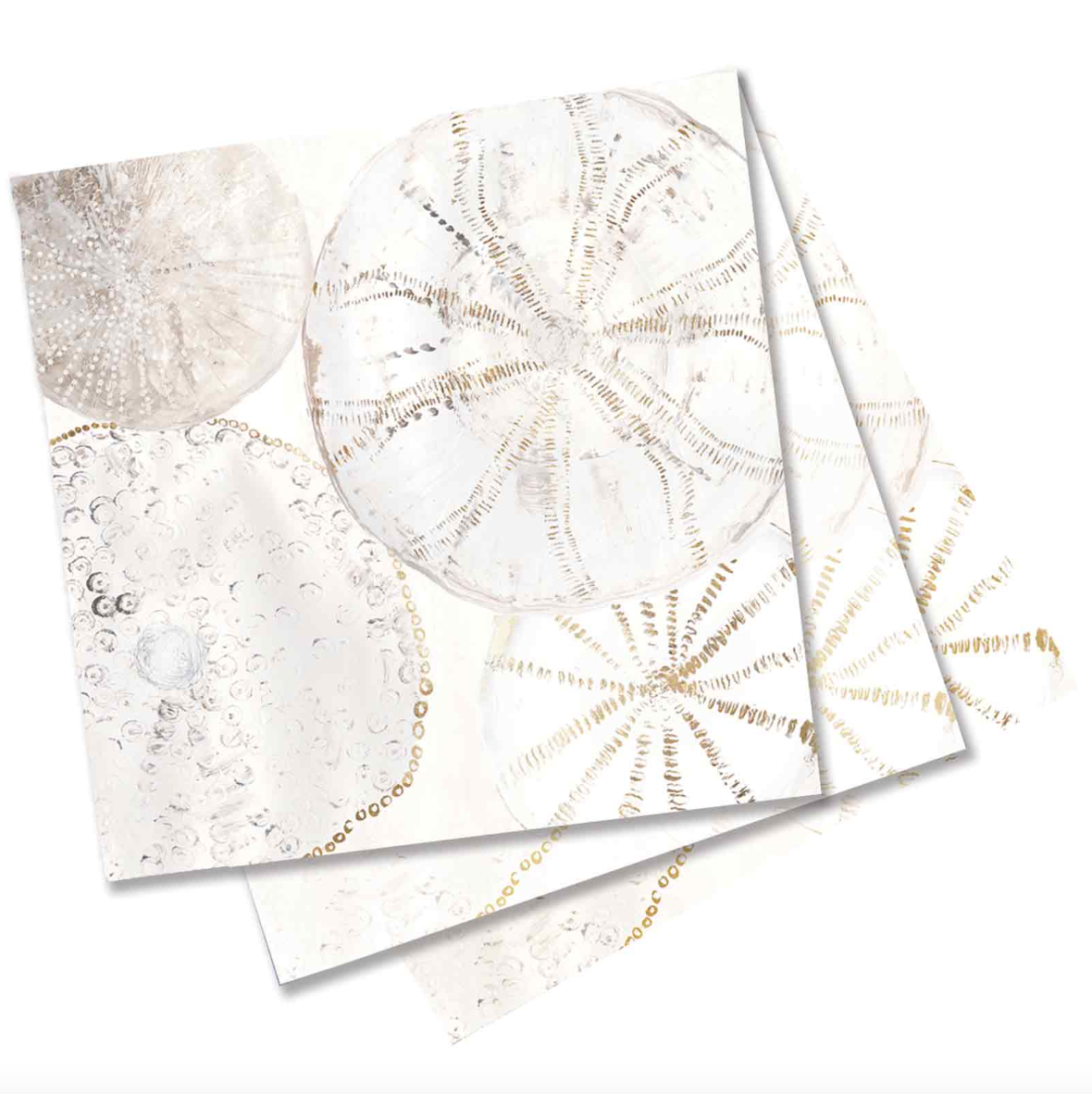 Coastal Shells Cocktail Napkin