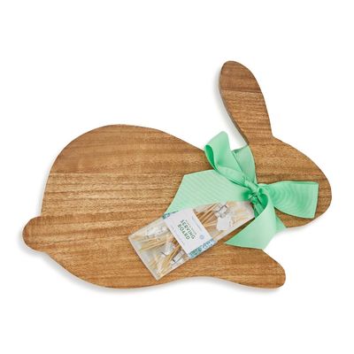 Bunny Serving Board w/ 20 Bunny Picks