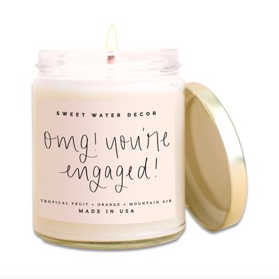 OMG! You&#39;re Engaged Clear Jar 9 oz Candle