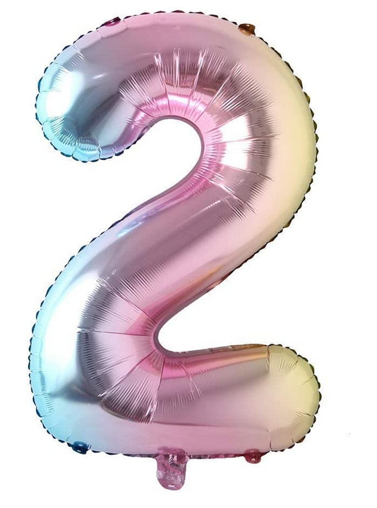 Rainbow Mylar Balloon 40&quot; - Two